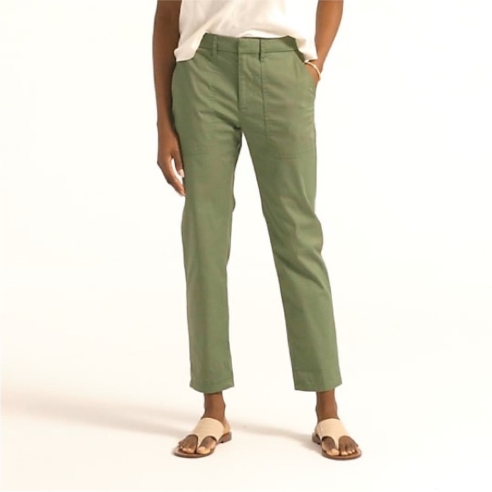 J. Crew Patch-pocket Slim Boyfriend Chino Pant General Surplus Green Size 26